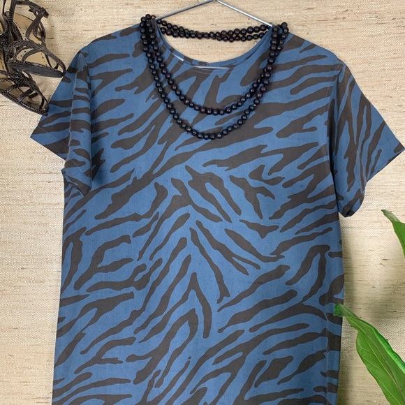 debra deRoo Silk Animal Print Maxi Dress - Picture 2 of 8